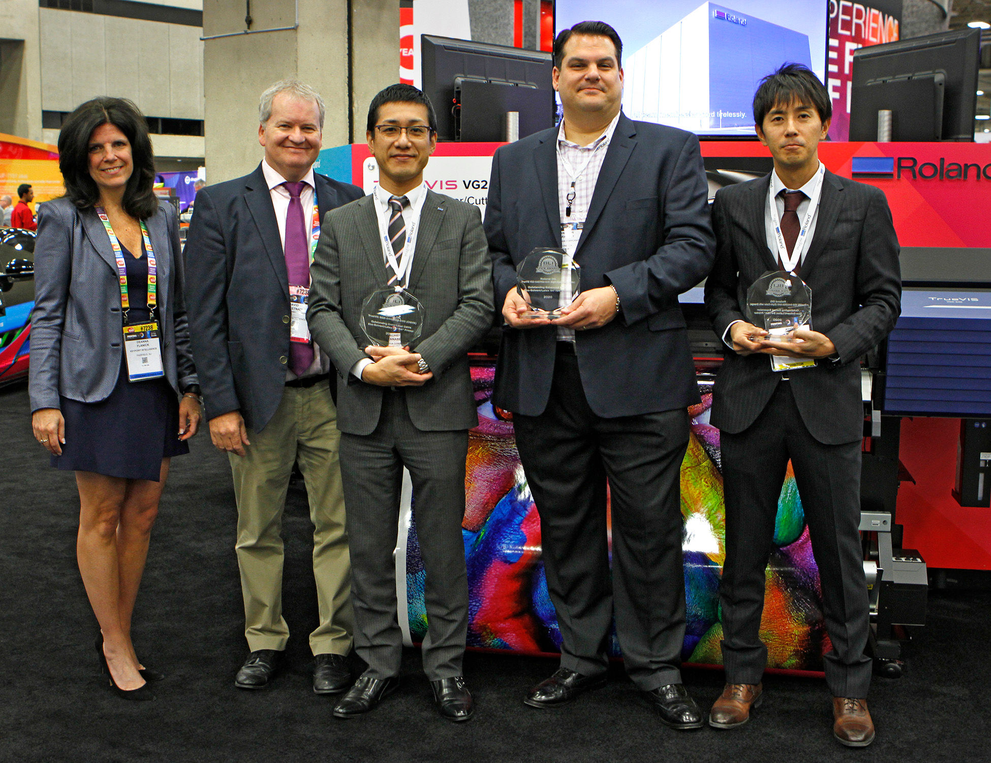 Roland DG receives three 2020 Buyers Lab "Pick Awards" for its newest TrueVIS series printer/cutters at PRINTING United 2019 in Dallas.