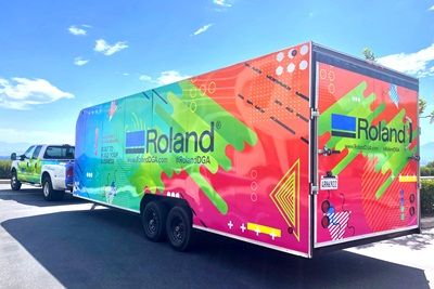 The Roland DGA Demo Days Roadshow truck made its first stop recently in Damascus, Oregon.