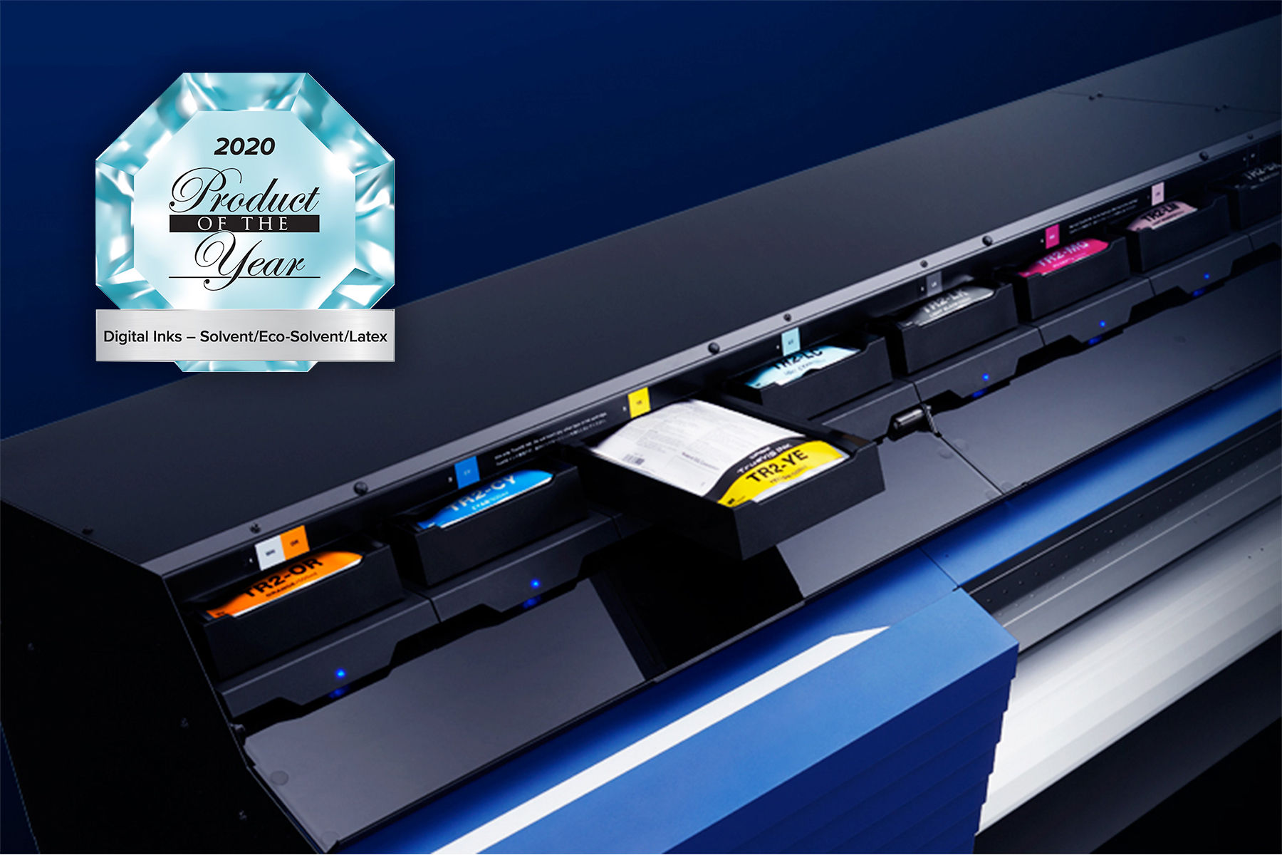 Las Tintas TR2 de Roland DG obtuvieron el Premio Producto del Año de PRINTING United Alliance 2020
