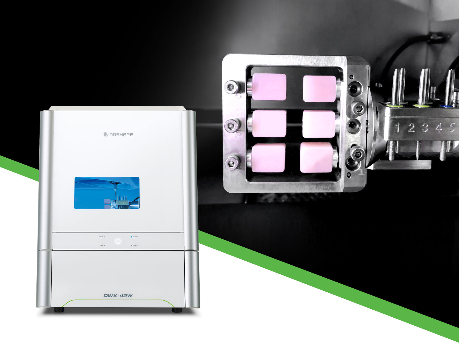 Imagen del Nuevo Adaptador de 6 Clavijas para la Fresadora Dental en Húmedo DWX-42W de DGSHAPE