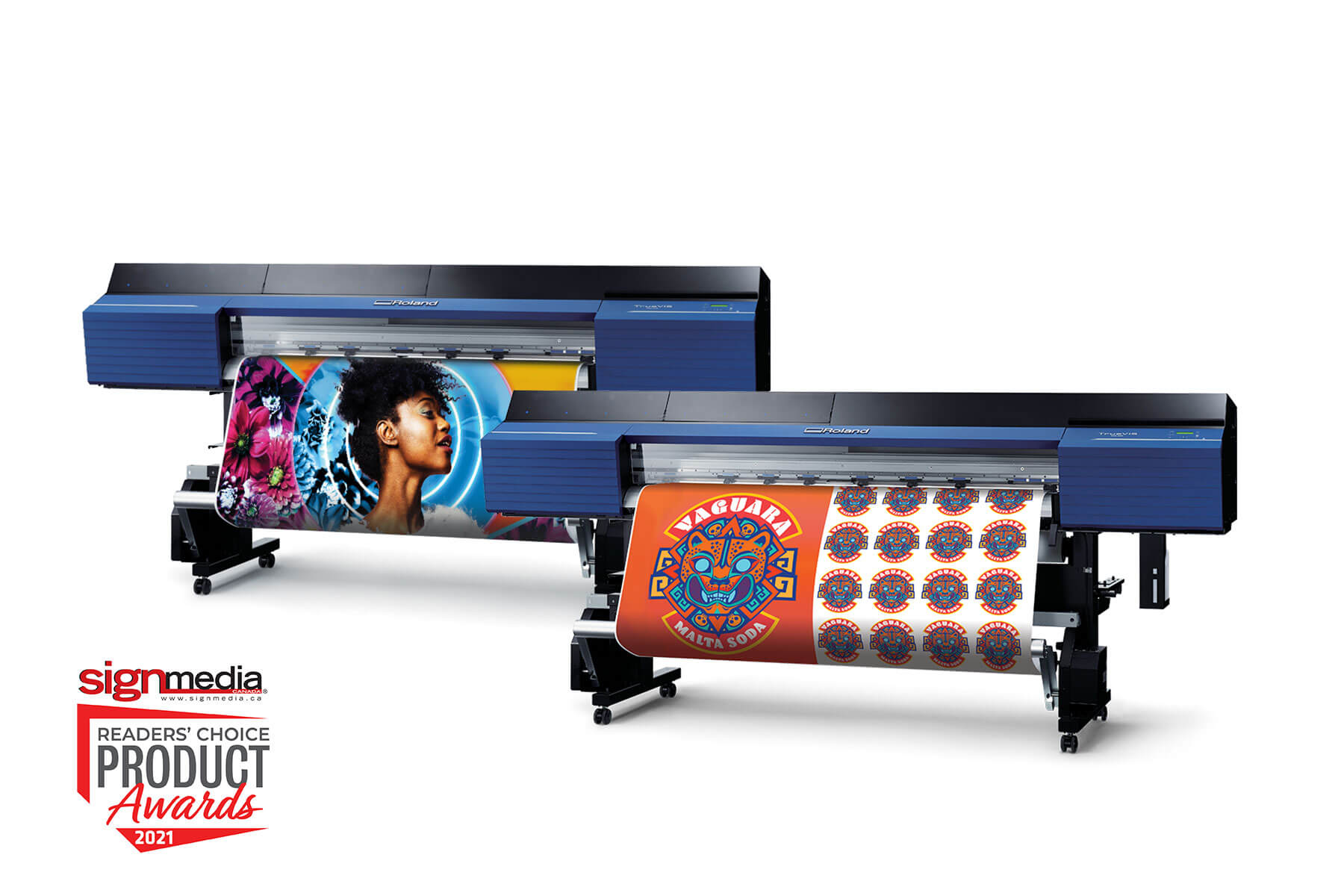 Roland DG's TrueVIS VG2 Series printer/cutters have won a 2021 Sign Media Canada Readers' Choice Award