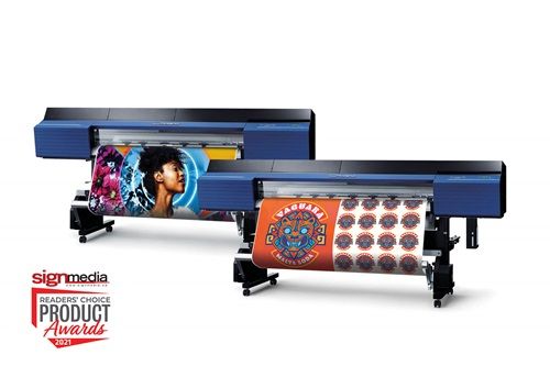 Roland DG's TrueVIS VG2 Series printer/cutters have won a 2021 Sign Media Canada Readers' Choice Award