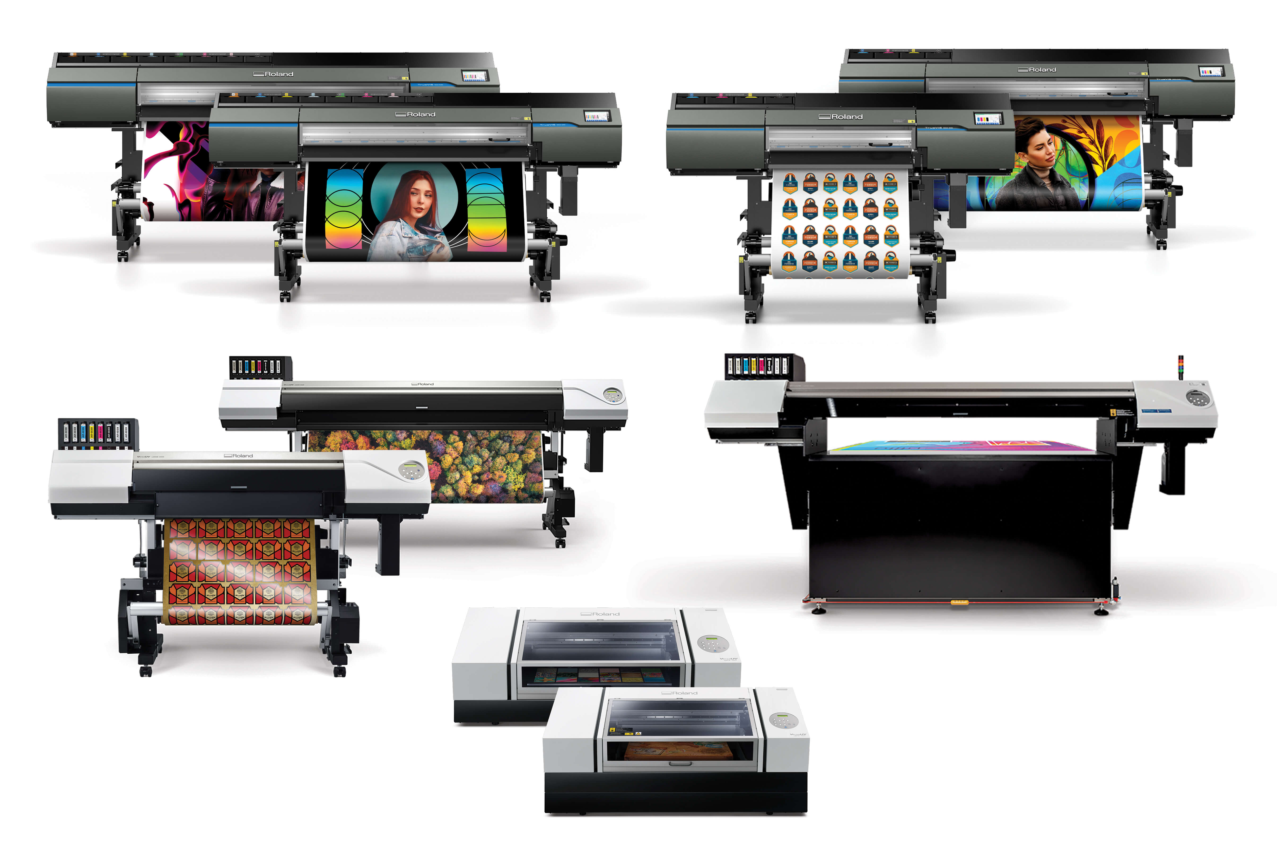 Image of products Roland DGA will be showcasing at ISA International Sign Expo 2022.