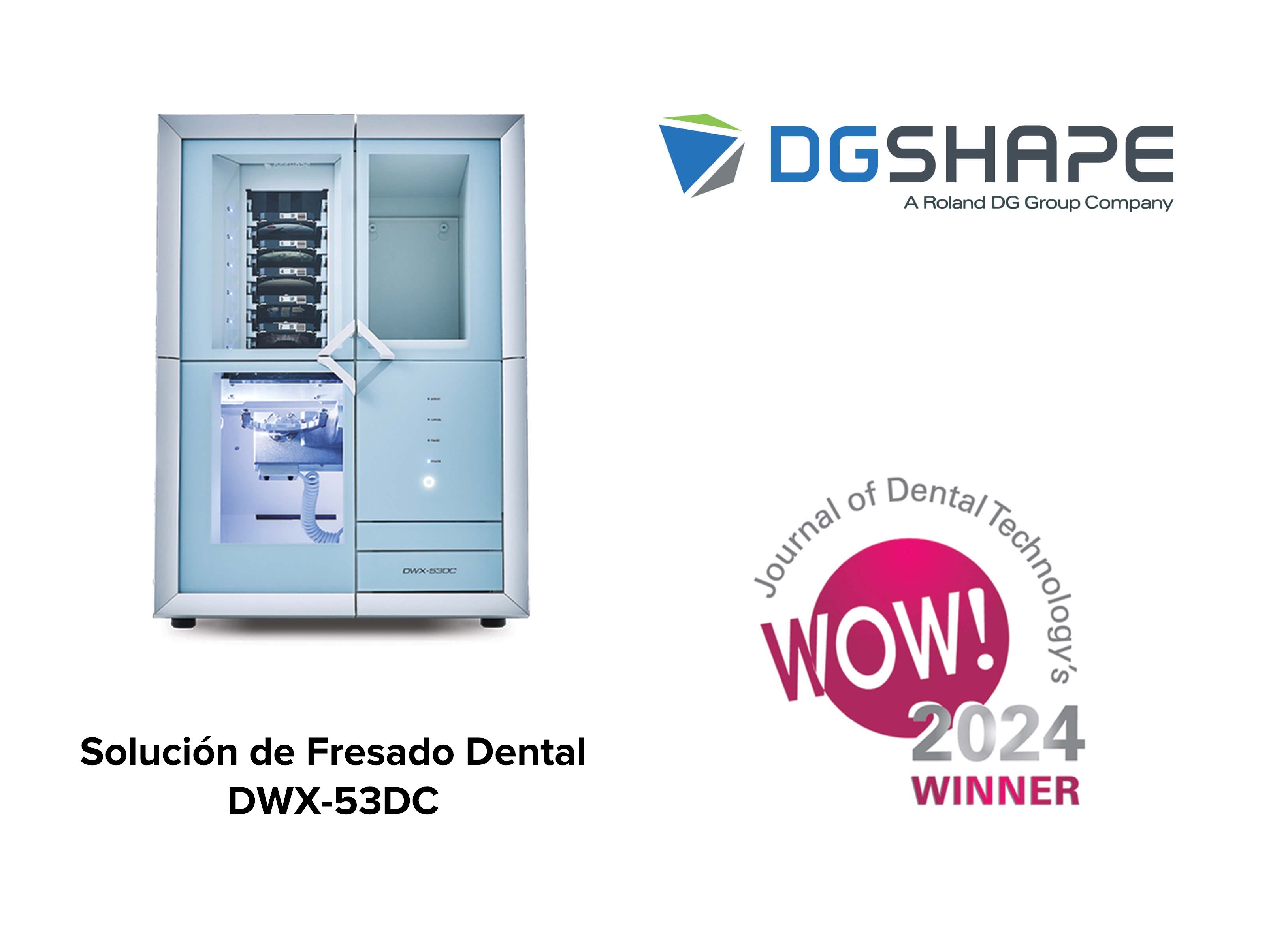 Imagen de la galardonada Solución de Fresado Dental DGSHAPE DWX-53DC de Roland DGA