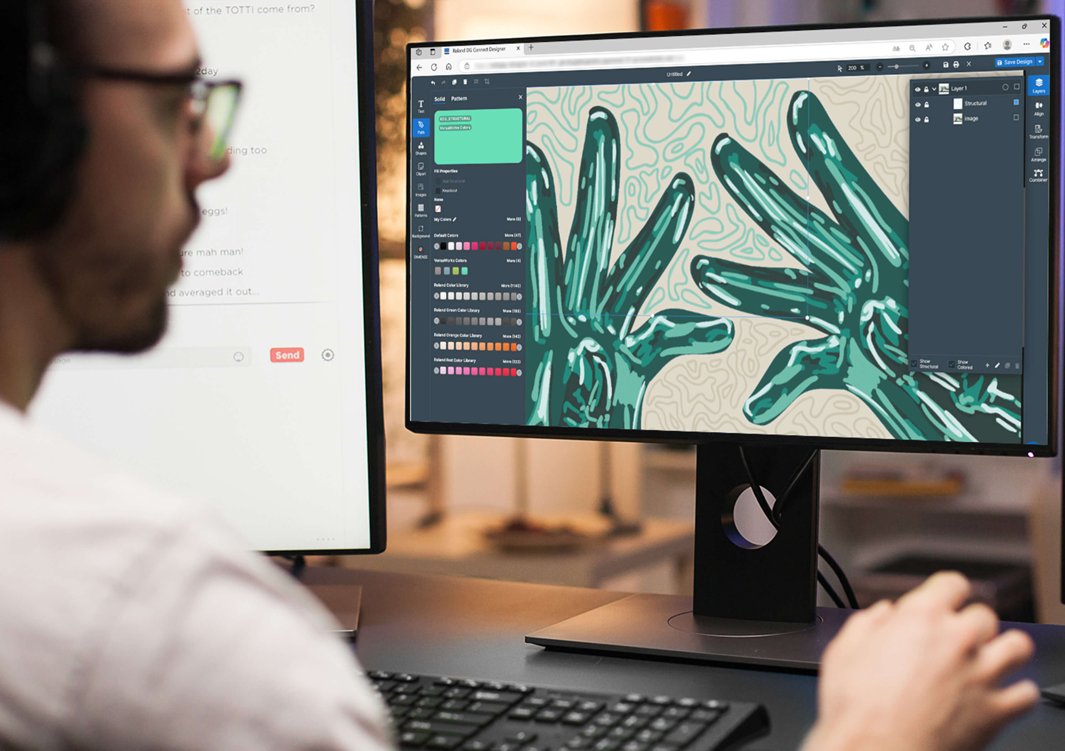 Imagen de la nueva aplicación de software Roland DG Connect Designer.