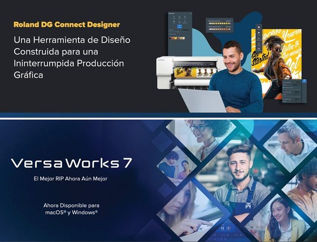 Imagen de los complementos para Roland DG Connect Designer y VersaWorks® 7
