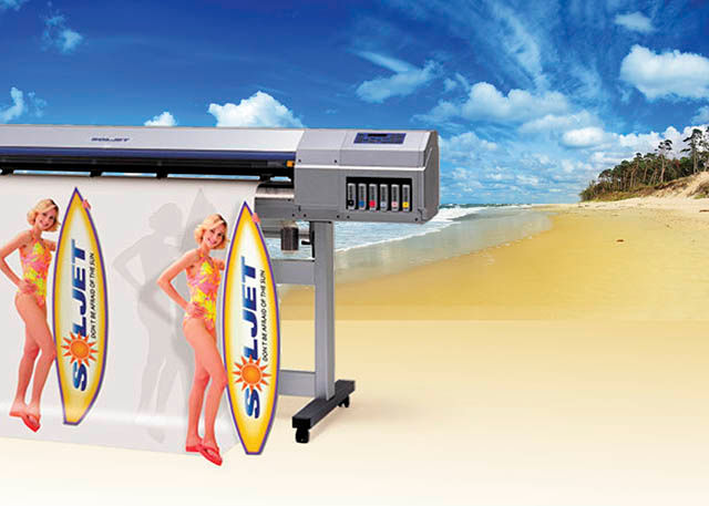 2001 The SOLJET becomes the world’s first solvent printer/cutter available for under $25,000 and features Sol ink with enhanced outdoor durability.