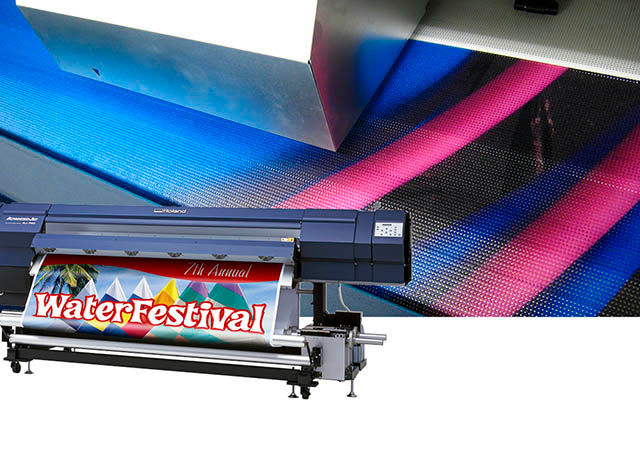 2007 Mesh printing capabilities and a new 74" model are added to Roland’s AdvancedJET grand-format inkjet series.