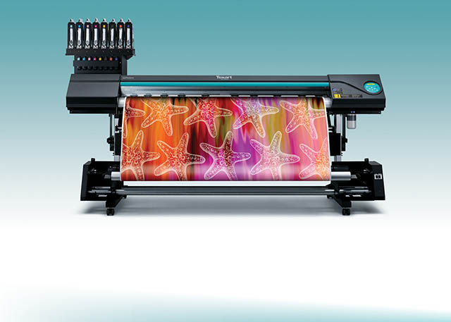 2014 Roland offers a full sublimation solution with the new Texart™ RT-640 "dye-sublimation printer, Texart ink and ErgoSoft Roland Edition RIP software for brilliant color and quality on textiles and hard goods."