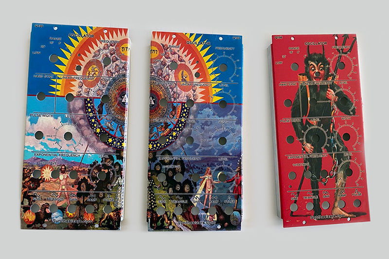 These colorful panels were printed with a Roland DG LEF UV flatbed printer.