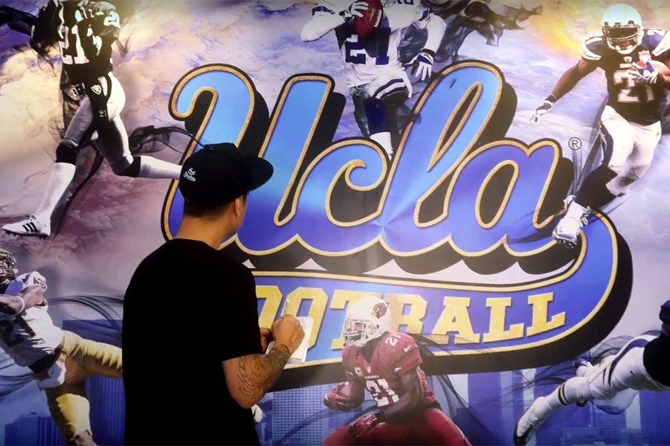 Gamut Media UCLA wall mural