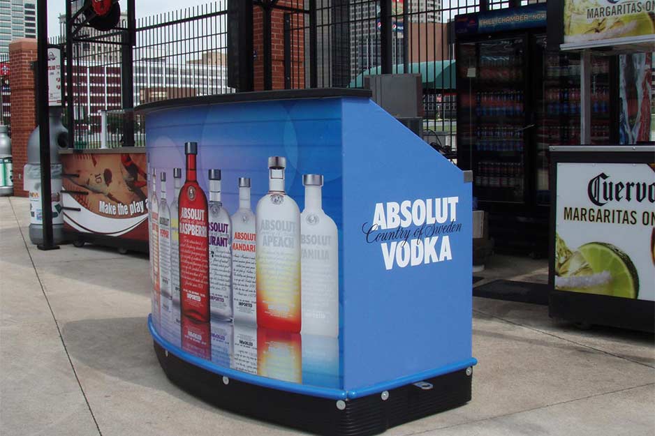 ADgraphix Busch stadium bar