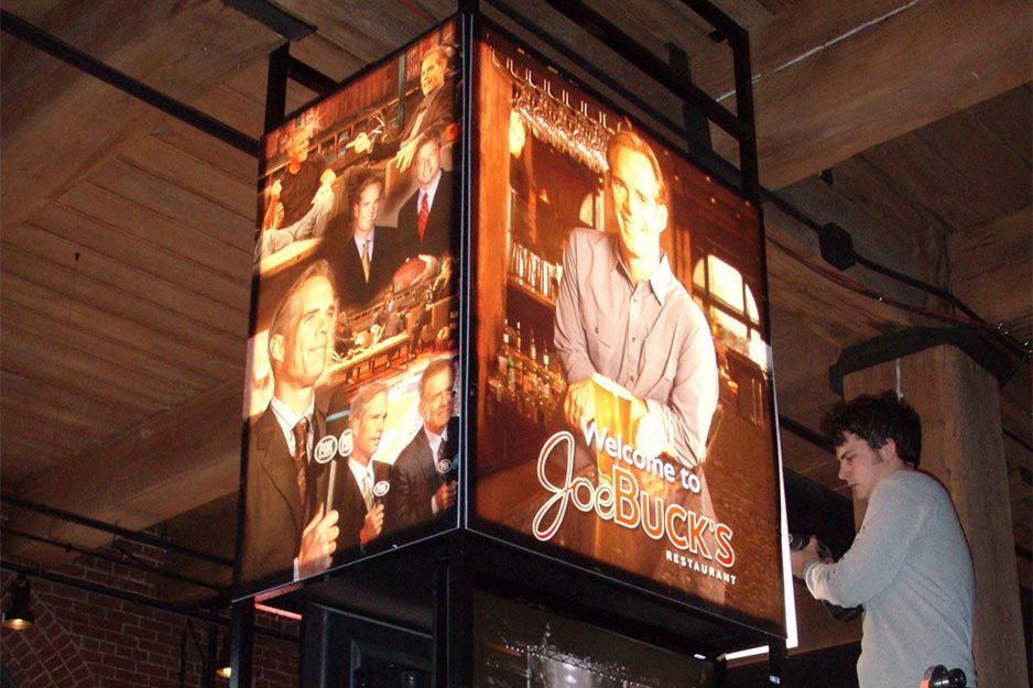 ADgraphix Joe Bucks backlit signs