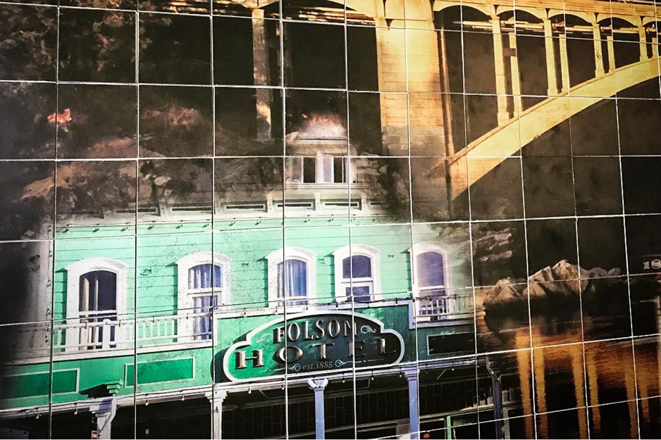 Tile mural printed on Roland LEF UV printer