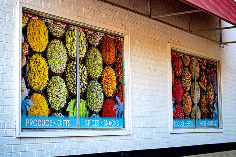 Asheville Color and Imaging uses its Roland DG TrueVIS VG2-540 digital printer/cutter to produce window graphics with stunning colors.