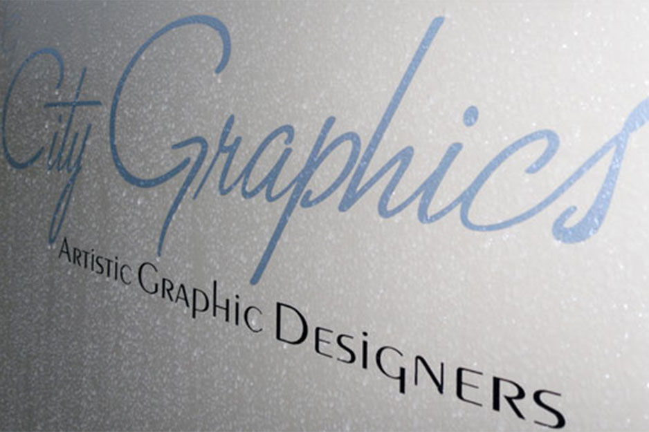 City Graphics door sign