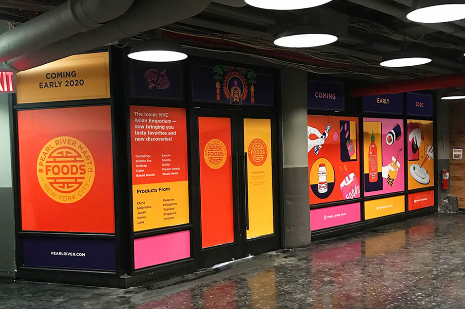 DaSign Guy in Long Island City, New York uses a Roland DG TrueVIS VG2-540 wide-format printer/cutter to create colorful window graphics like these.