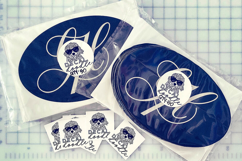 Decal Doodle uses its Roland TrueVIS VG2-540 wide-format printer/cutter to produce custom labels and decals.