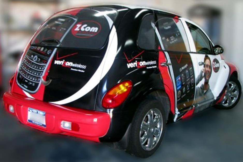 Dynamic Display Verizon vehicle wrap