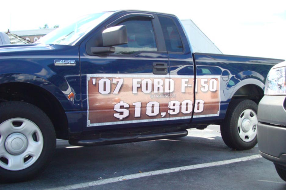 Ocala Auto Graphics VersaCAMM SP truck signage