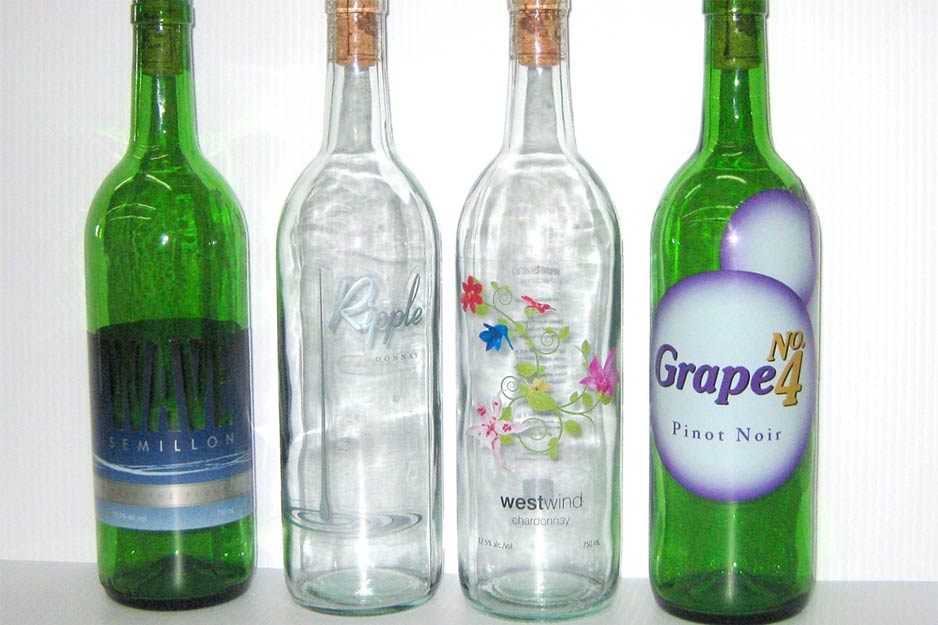 One Hour Signs metallic wine bottle labels 03
