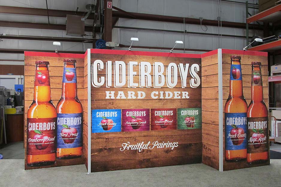 Orbus Exhibit & Display Group modular walls with fabric