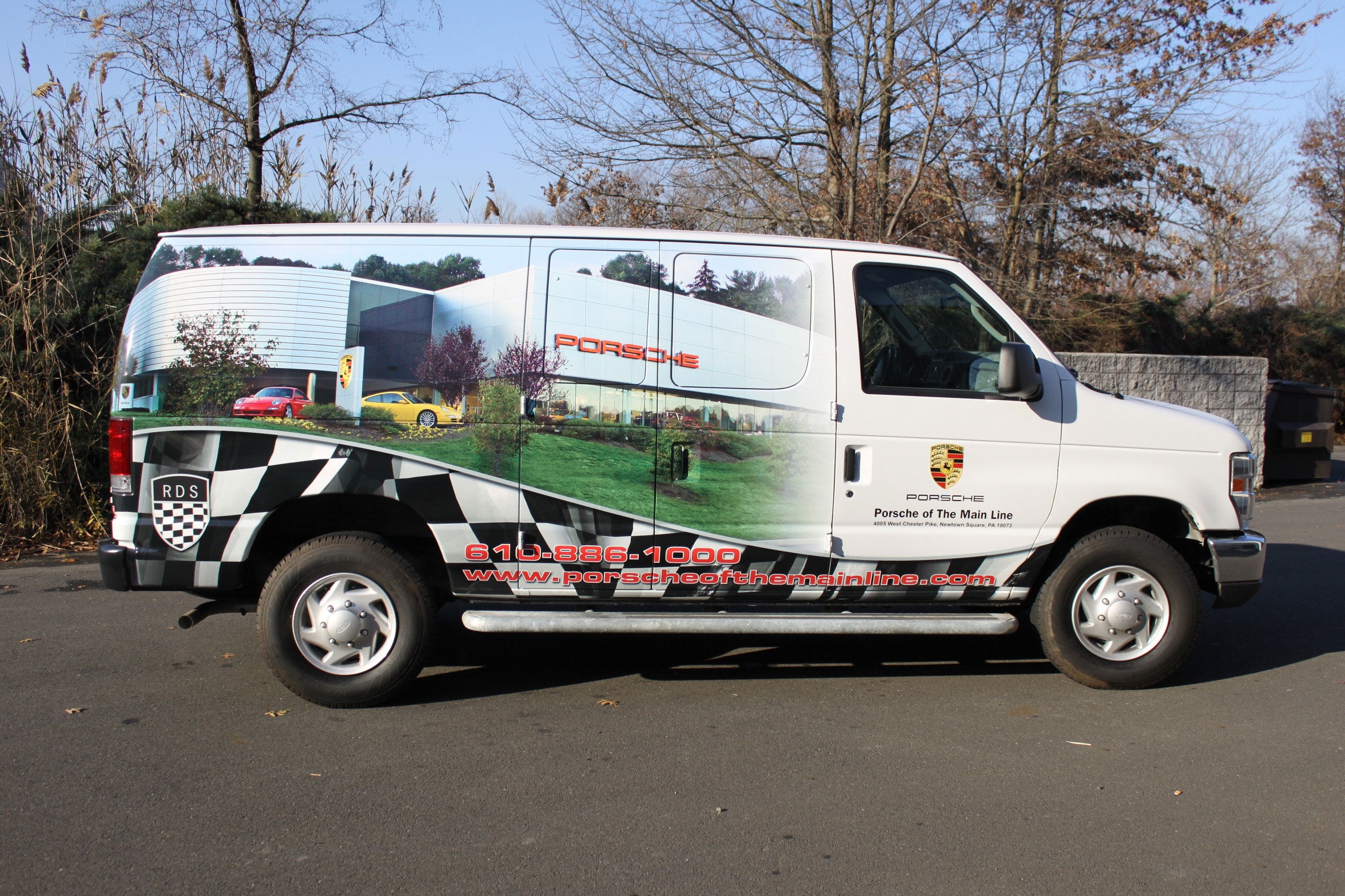 Sunrise Signs VersaCAMM vehicle wrap for Porsche