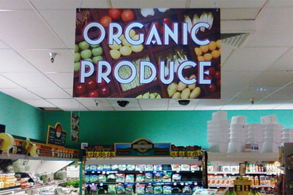Trucksis Flag & Banner organic produce signage