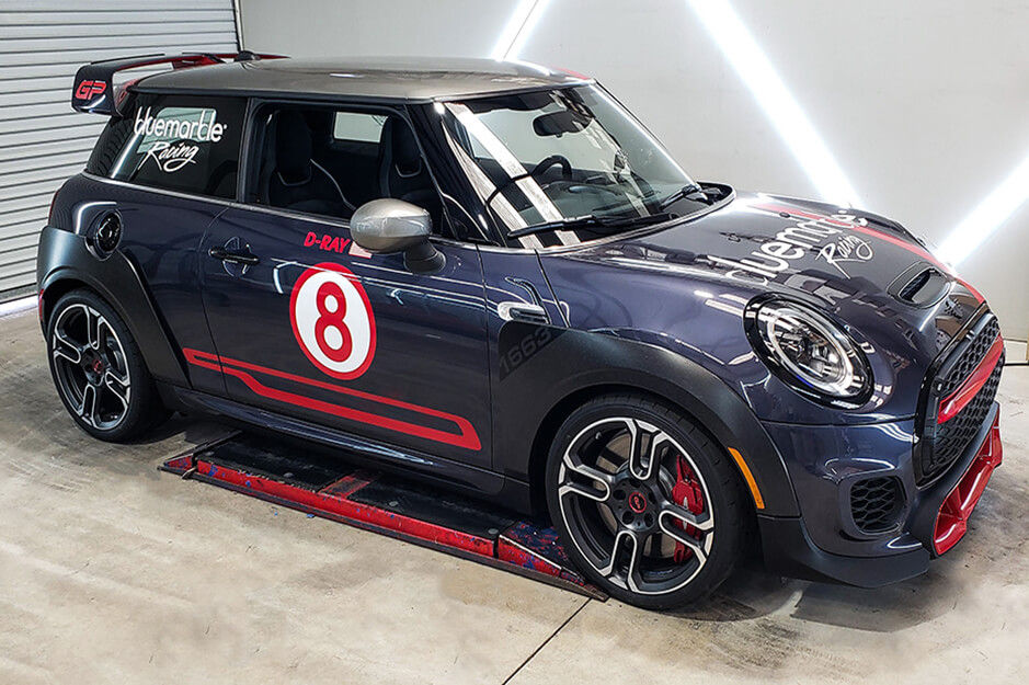 Team Acme produces wraps like this one on a Mini Cooper using its Roland DG TrueVIS VF2-640 printer.
