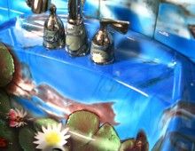 Under the Sea bathroom sink wrap