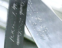 wedding cake serving set engraving