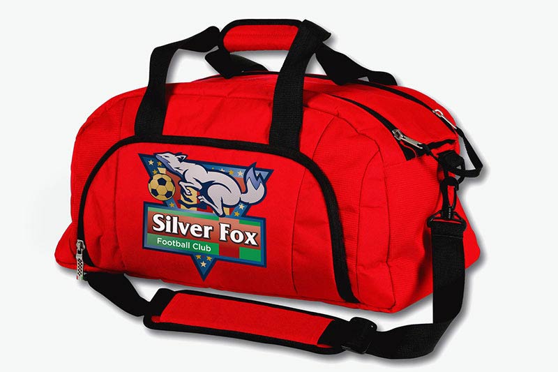 custom decal on sportsbag