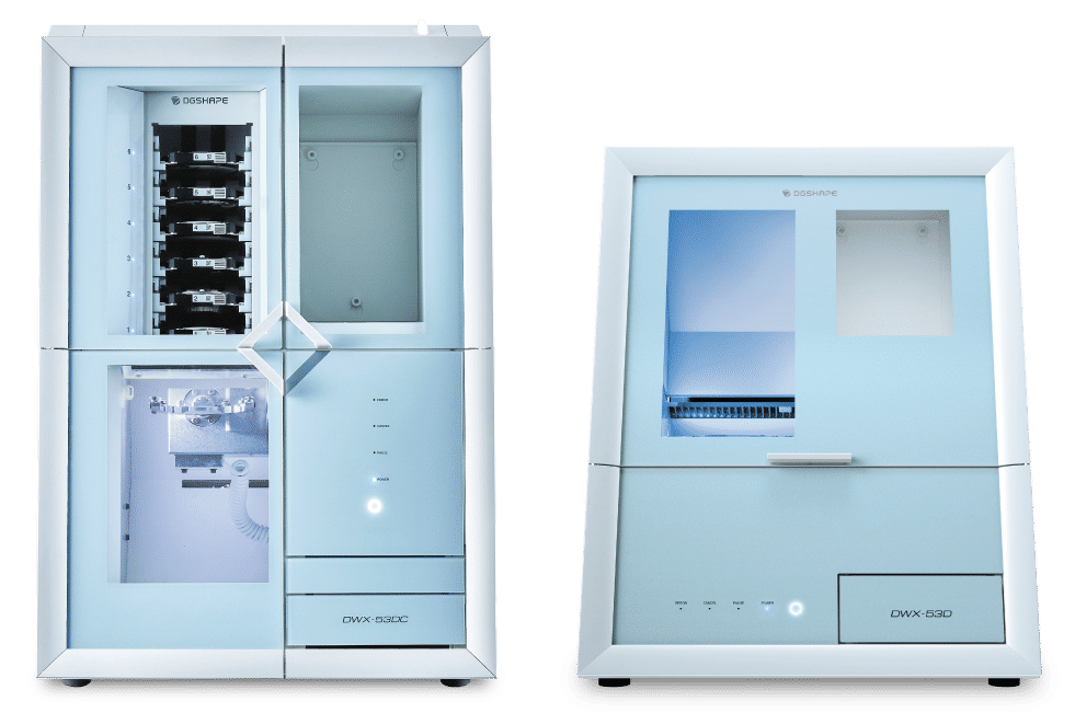 DWX-53DC and DWX-53D dry milling machines