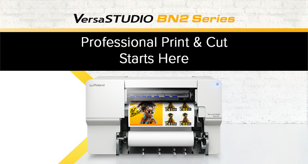 VersaSTUDIO BN2 Series Desktop Inkjet Printer Cutter | Roland DGA