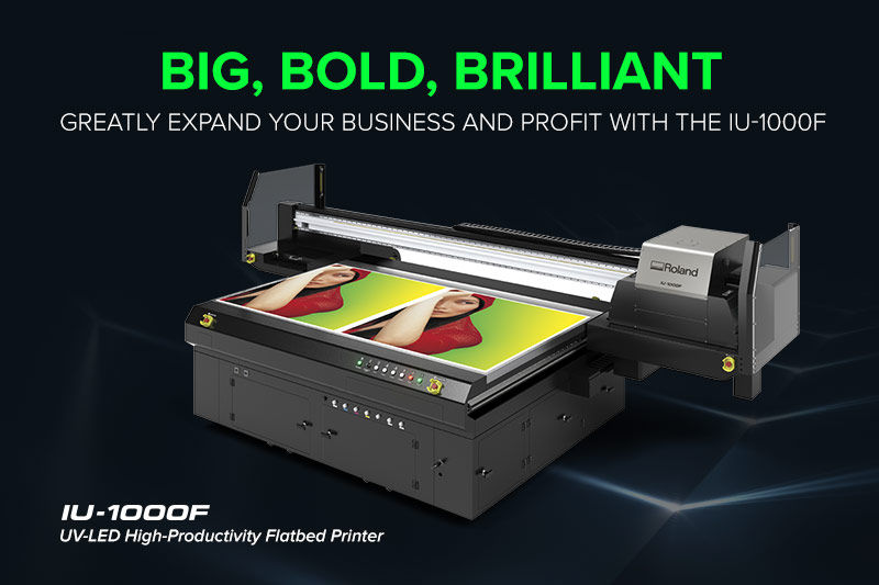 deadlock Stadion Blændende IU-1000F UV-LED High-Productivity Flatbed Printer | Roland DGA