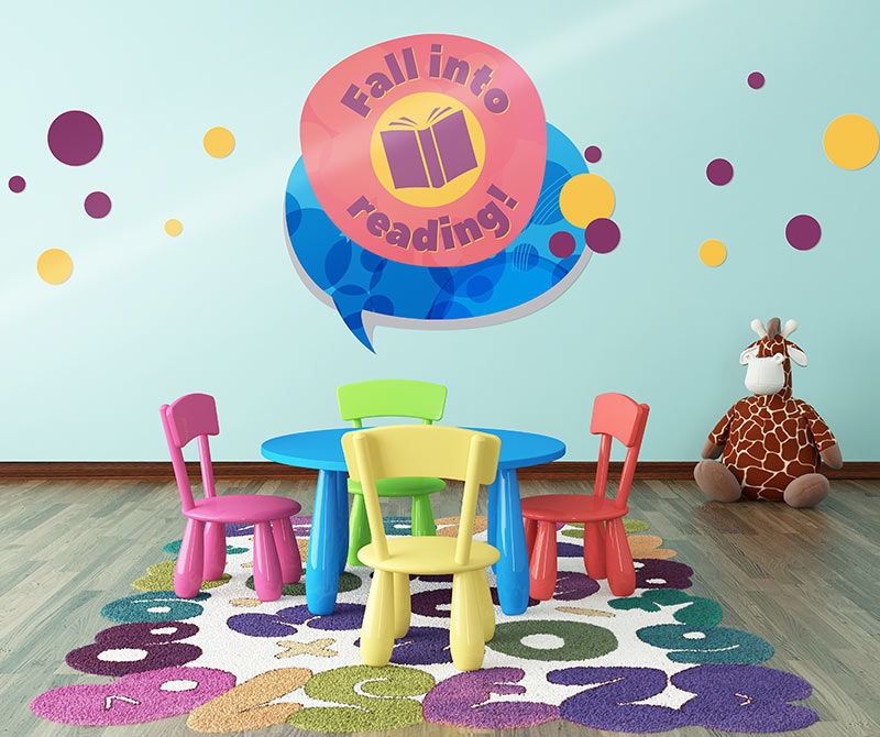 print cut wall application fall into reading