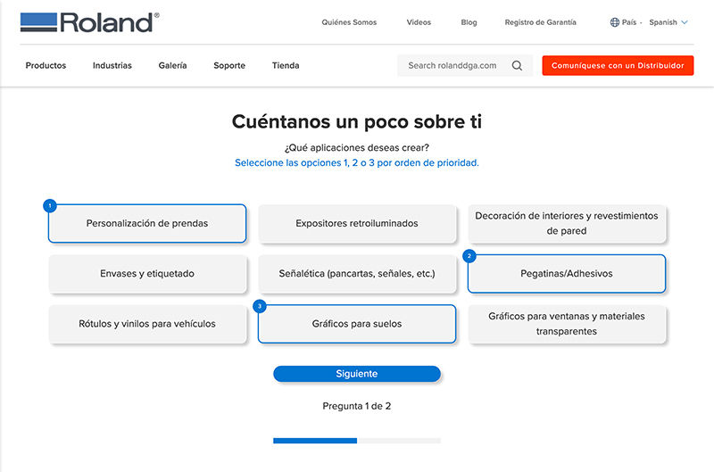 Asistente para Ayudarle a Elegir