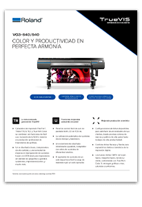 Plotter de impresión y corte Roland TrueVis VG2-640 para 162,5cm de ancho  (64”)