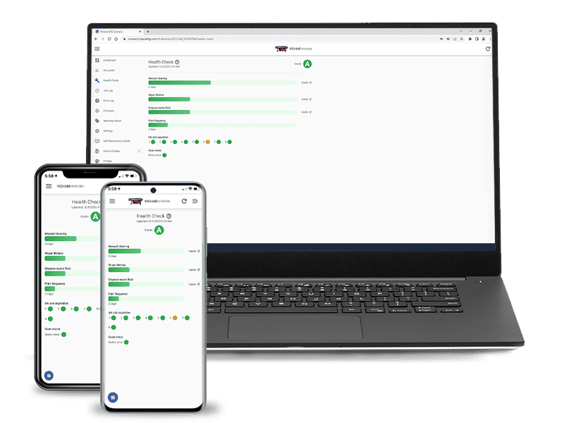 Roland DG Connect Health Check