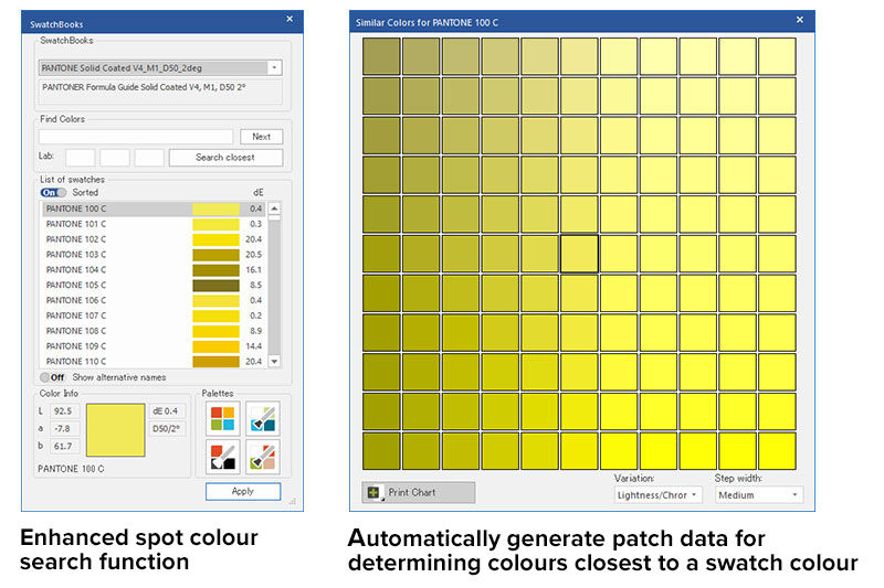 SwatchBooks en ErgoSoft Roland Edition 3
